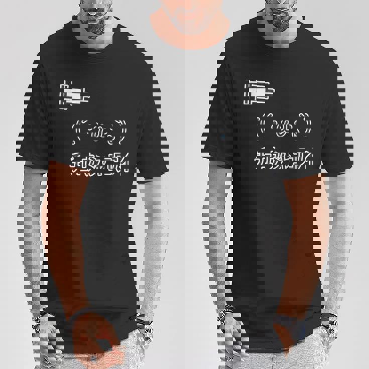 ´・W・`『チュウシャコワイ』 注射怖い 顔文字【変なtシャツ屋さん】面白 ポップ デザイン Tシャツ 面白い贈り物